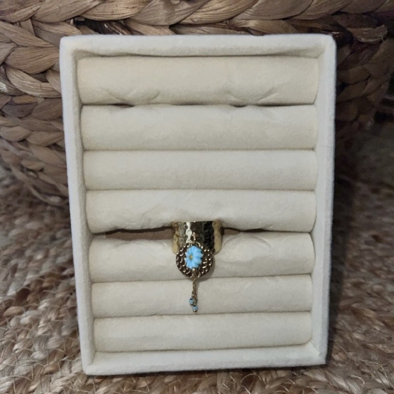 Bague ajustable acier inoxydable or MAGGUY
