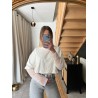 Tee-shirt dentelle blanc LOELIA