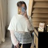 Tee-shirt dentelle blanc LOELIA