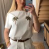 Tee-shirt blanc PALM