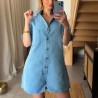 Combi-short bleu FIGARI