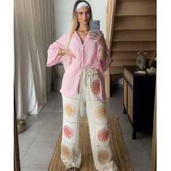 Pantalon gaze de coton SUNSHINE