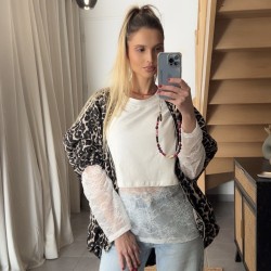 Tee-shirt dentelle blanc LOELIA