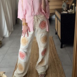 Pantalon gaze de coton SUNSHINE